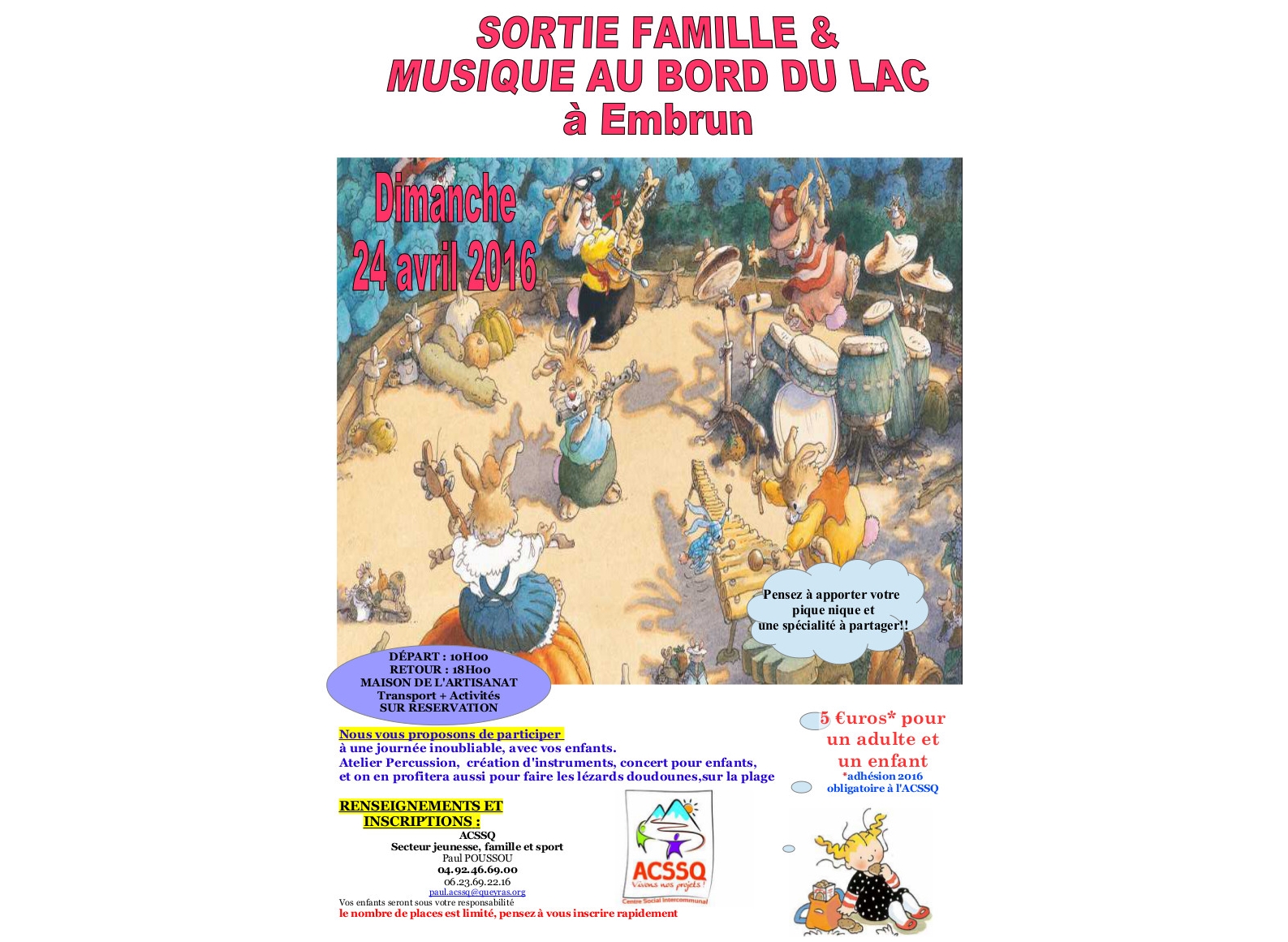 sortie famille et jeux au bord de l’eau