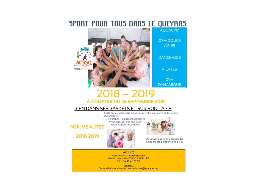Sport pour tous en Queyras 2018 2019