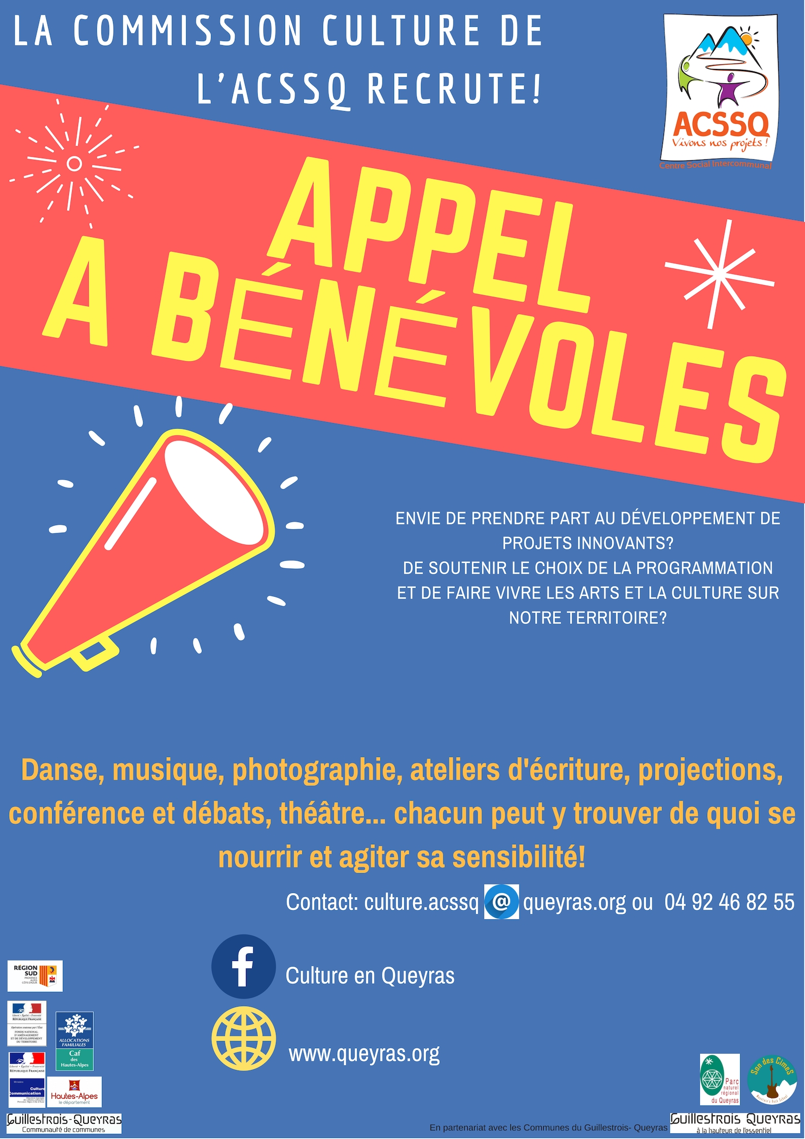 APPEL A BÉNÉVOLES!