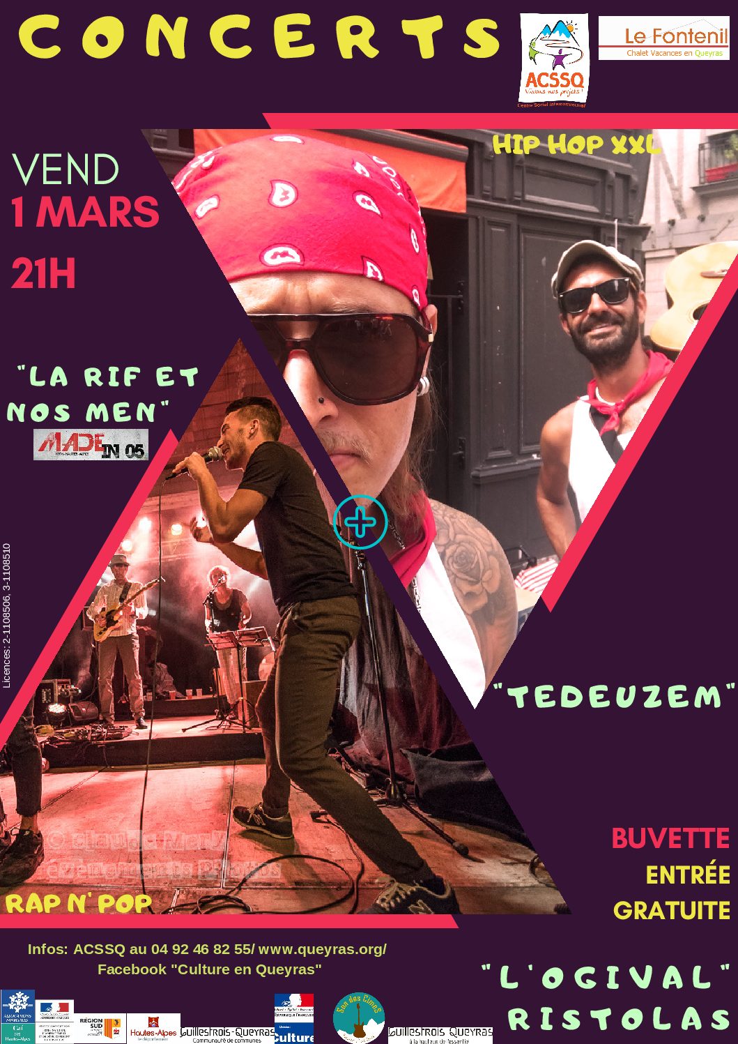 Concerts! « La Rif et Nos Men » et « Tedeuzem »