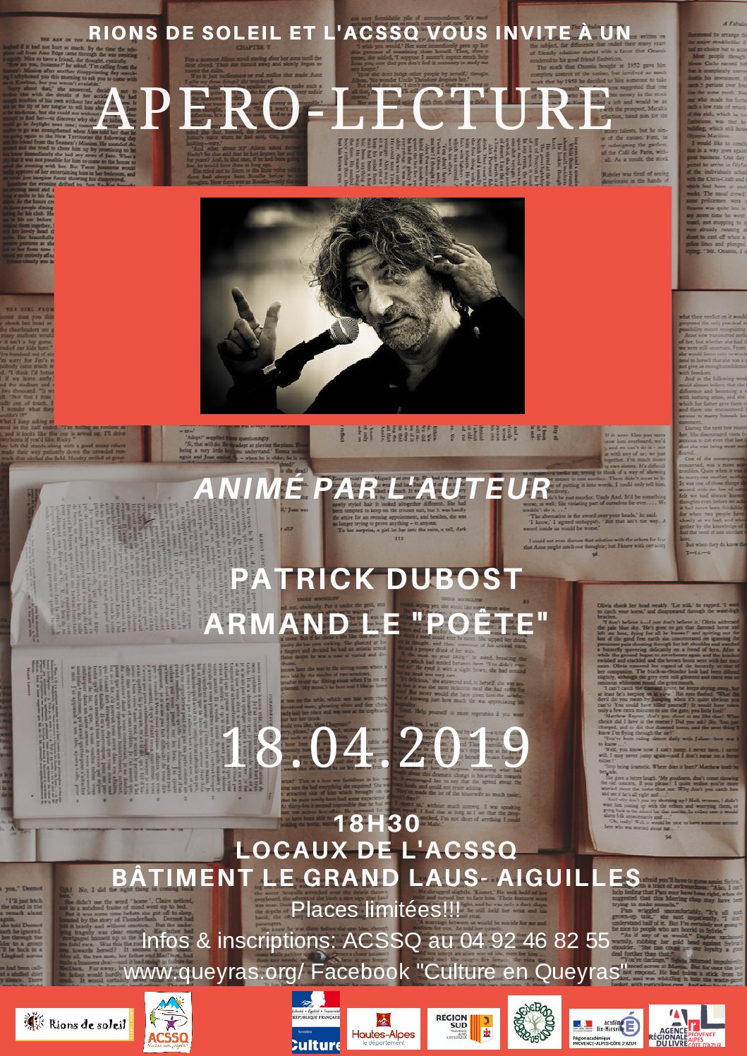 Apéro-Lecture avec l’auteur Patrick Dubost/ Armand le Poète
