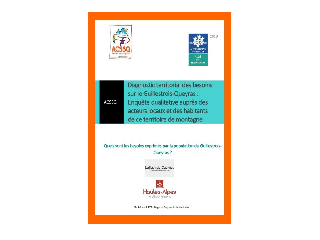 Diagnostic  territorial des besoins sur le Guillestrois Queyras 2019