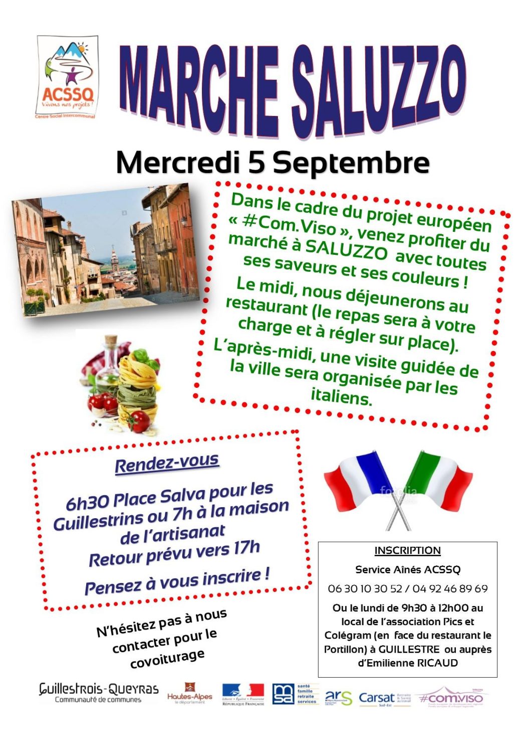 Marché à Saluzzo – Mercredi 5 septembre 2018