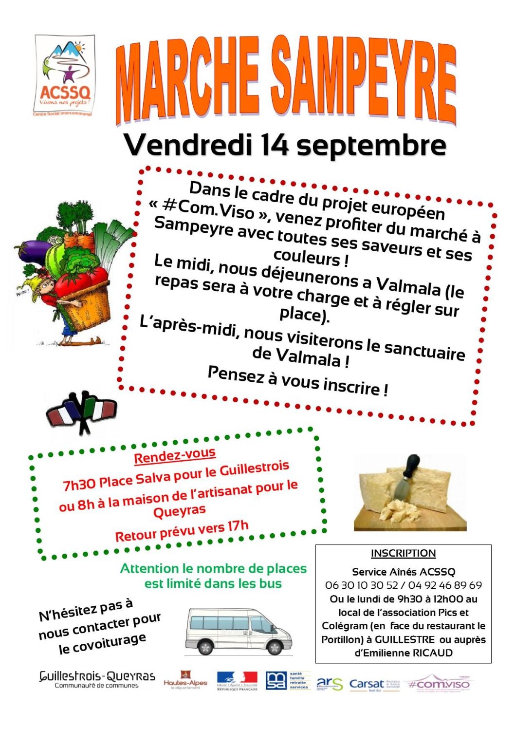 Marché à Sampeyre – 14 septembre 2018