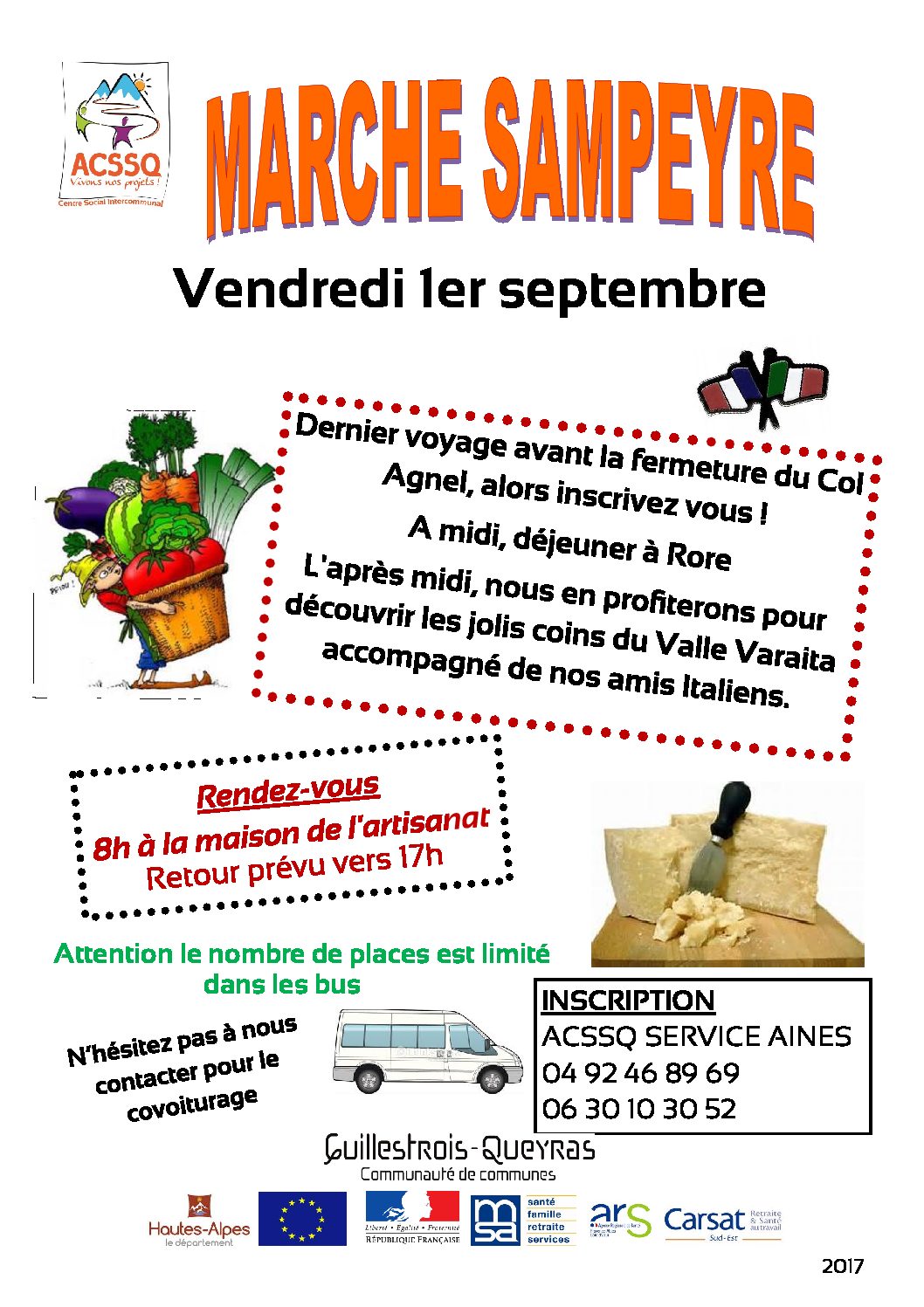 Marché à Sampeyre – 1er septembre 2017