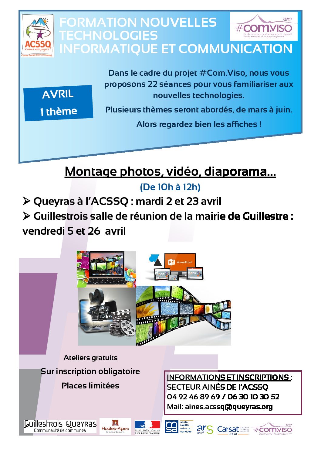 Formation nouvelles technologies AVRIL 2019 – Queyras et Guillestrois