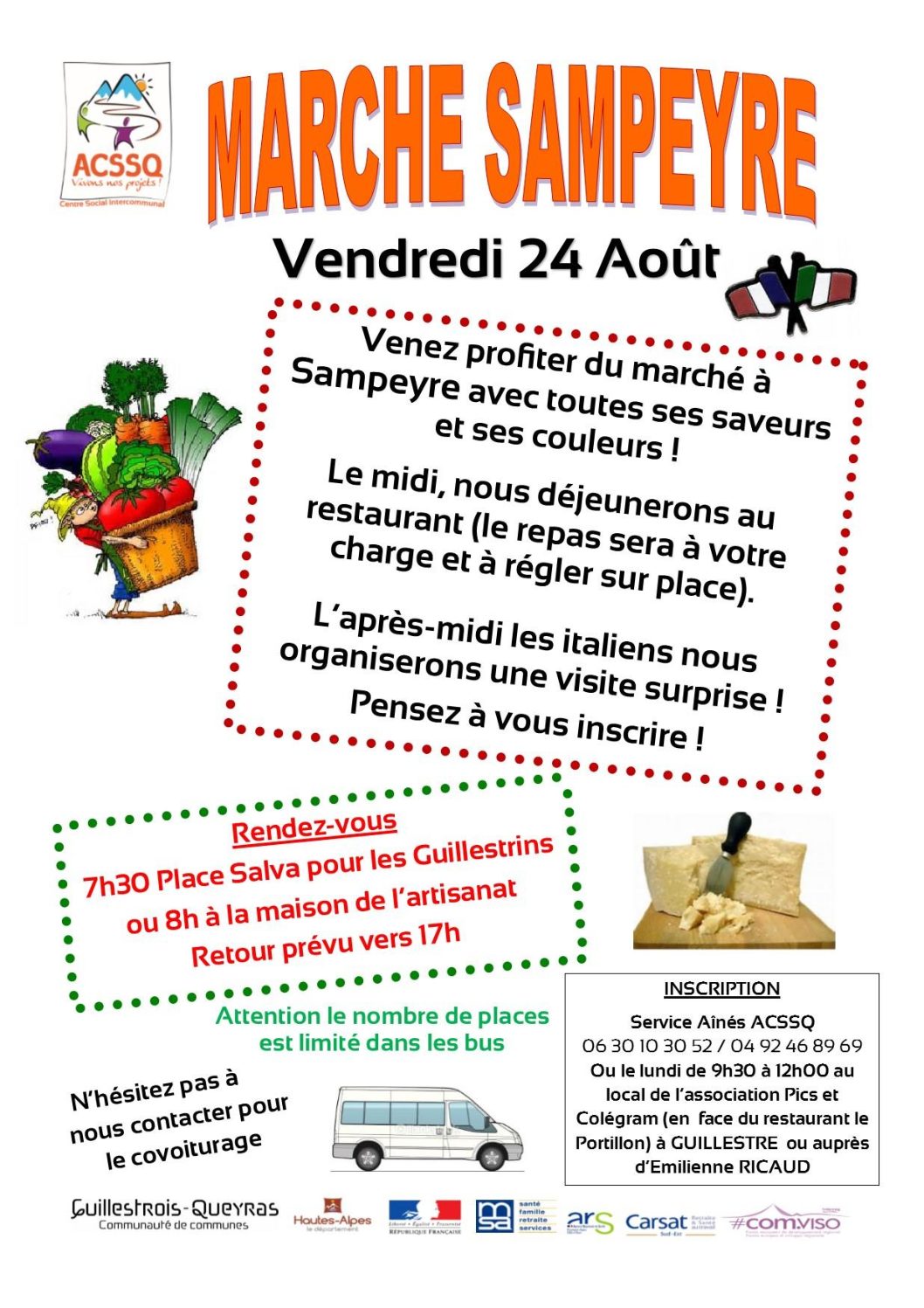 Marché Sampeyre – Vendredi 24 août 2018