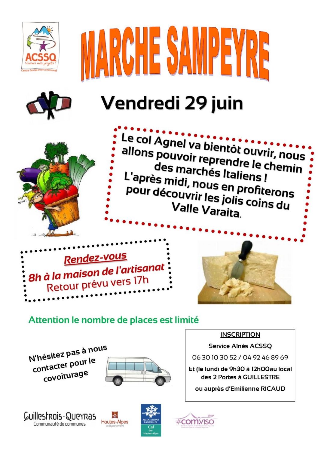Marché Sampeyre – Vendredi 29 juin 2018