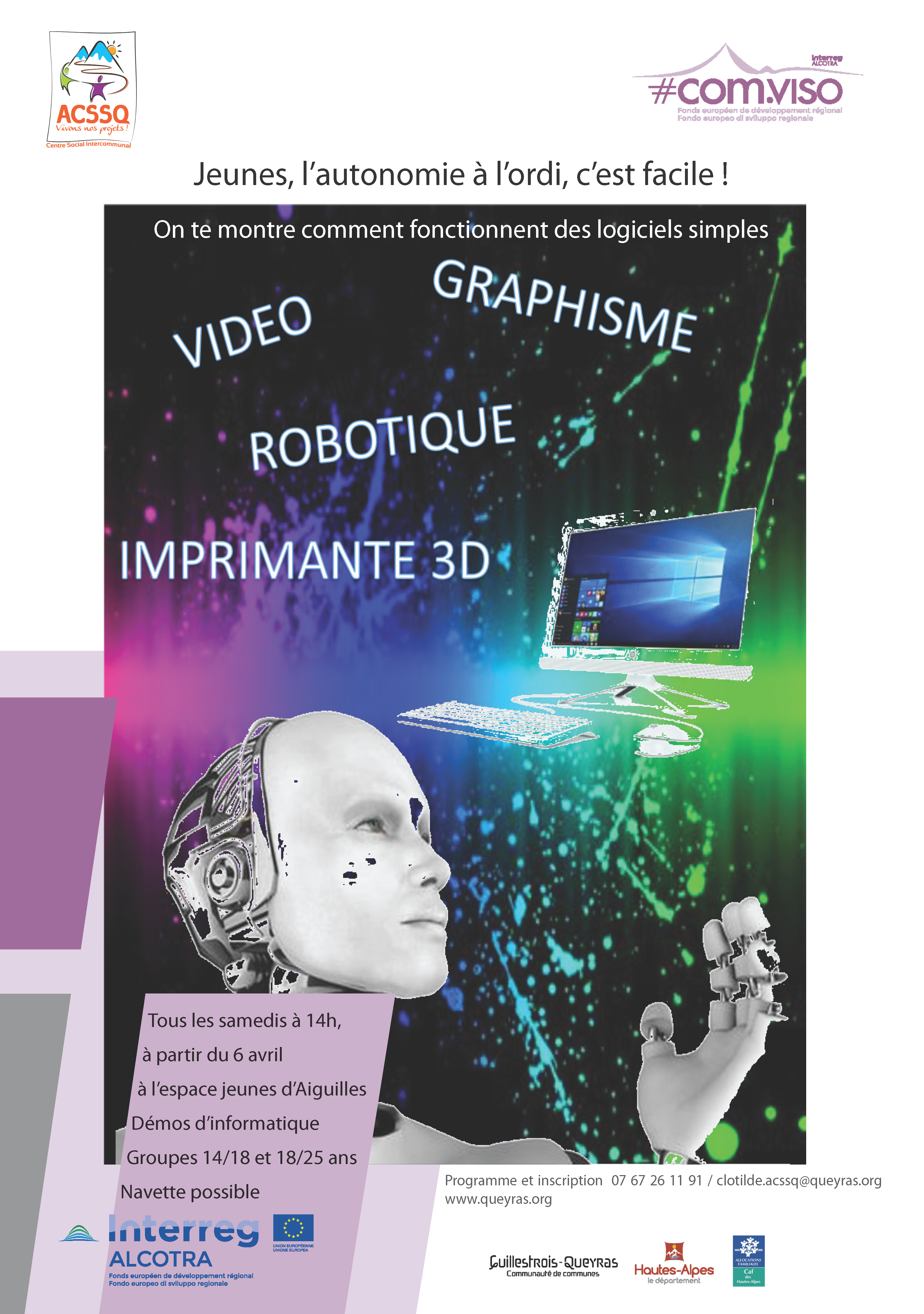 Jeune, l’autonomie à l’ordi c’est aussi possible ! photos, vidéos, affiches : easy !!