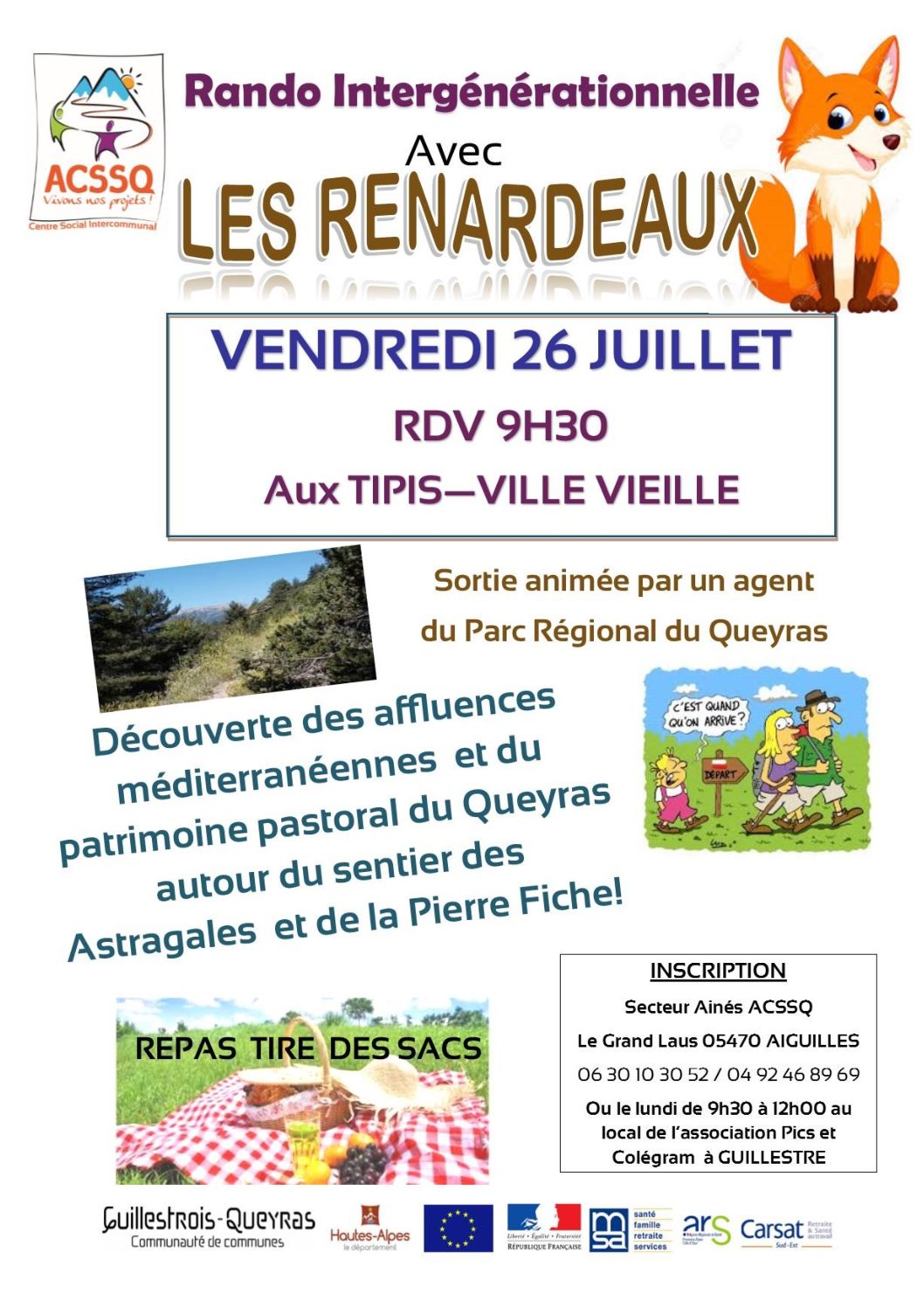 Rando intergénérationnelle – 26 juillet 2019 avec les Renardeaux