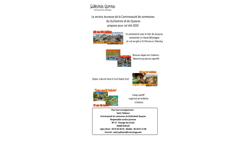 Information service jeunesse Communauté de communes du Guillestrois/Queyras