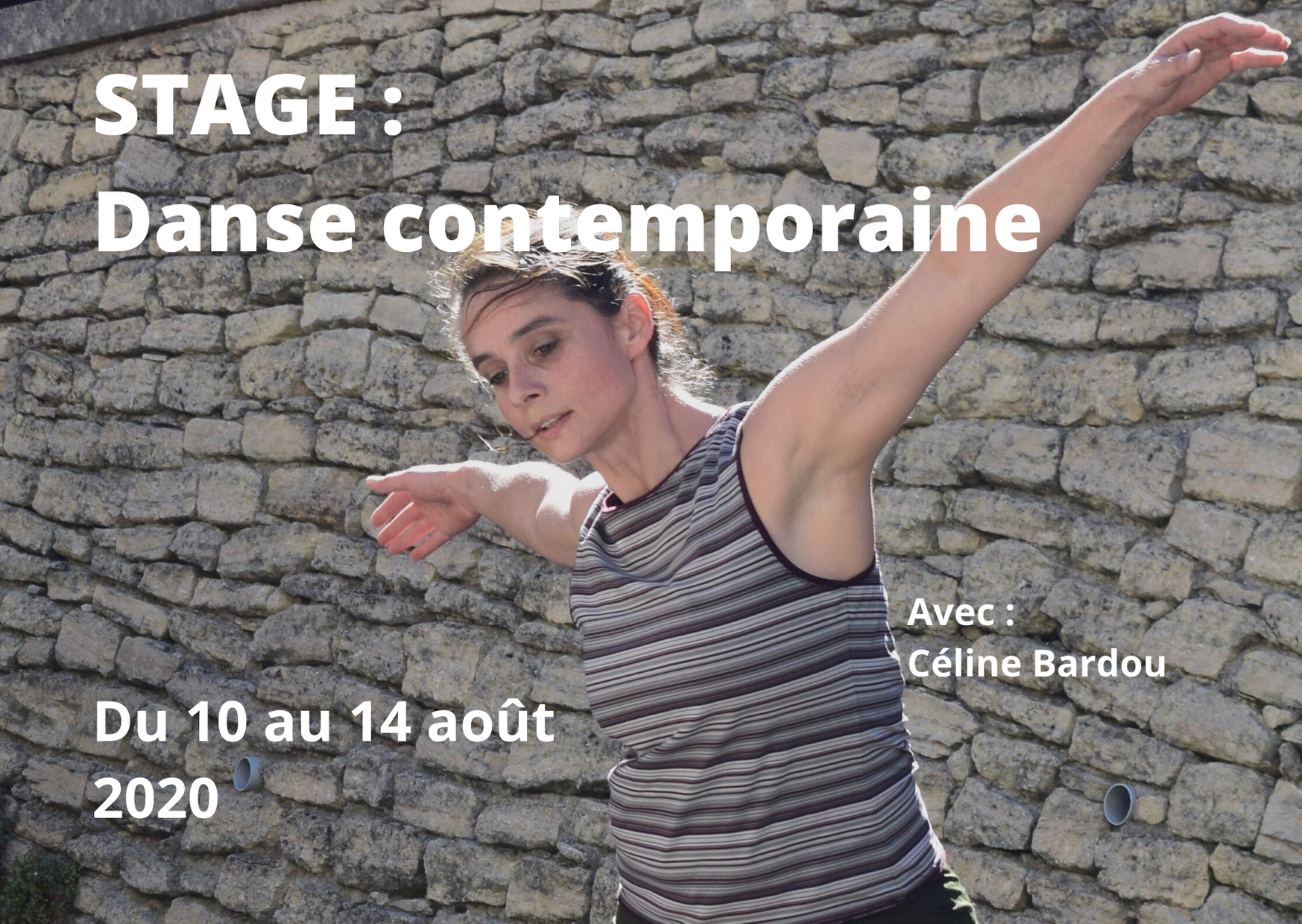 Stage de danse avec Céline Bardou du 10 – 14 août 2020