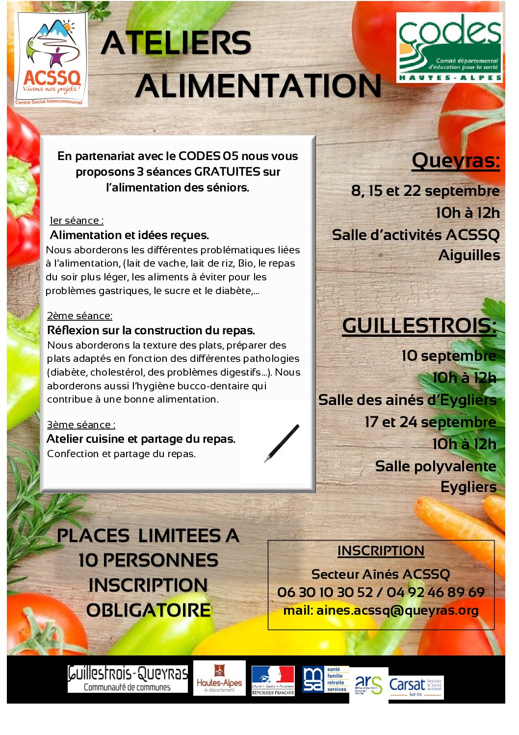 Atelier alimentation – à Guillestre et dans le Queyras