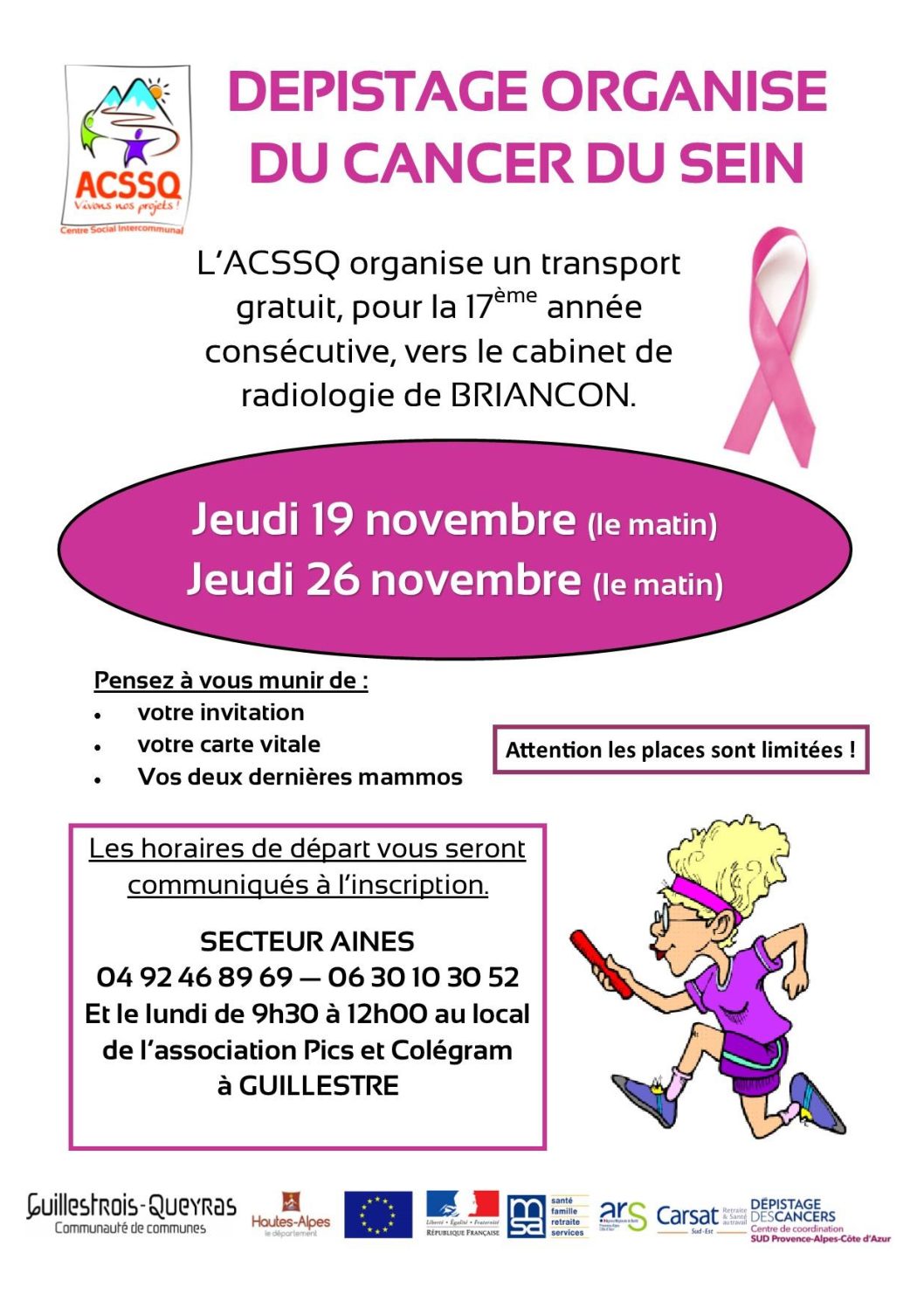 Octobre Rose 2020 – Dépistage organisé du cancer du sein