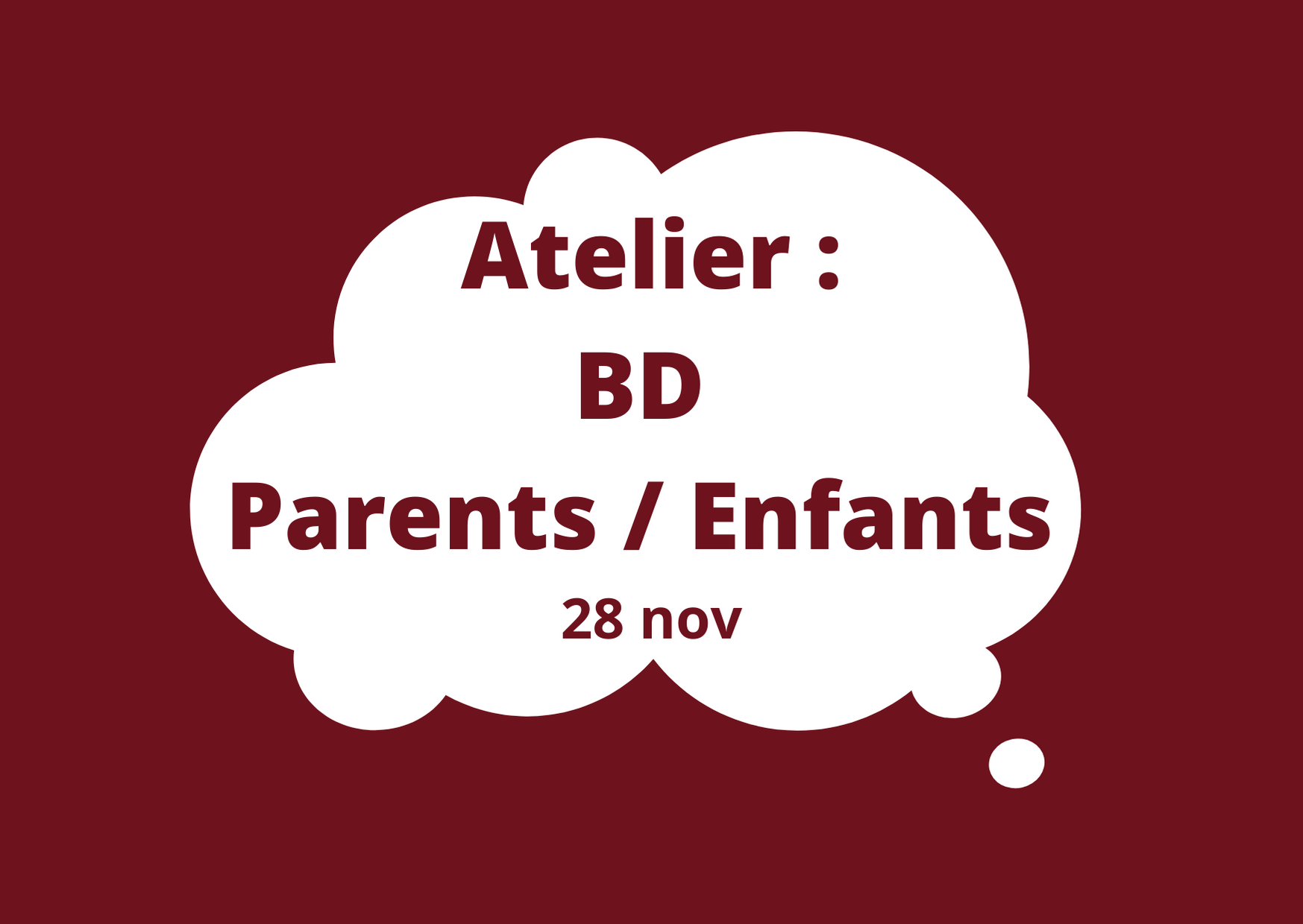 Atelier : BD Parents enfants