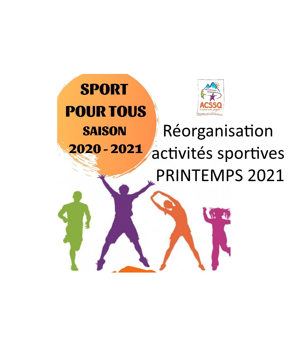 Questionnaire pour reprise des activités sportives ACSSQ – printemps 2021