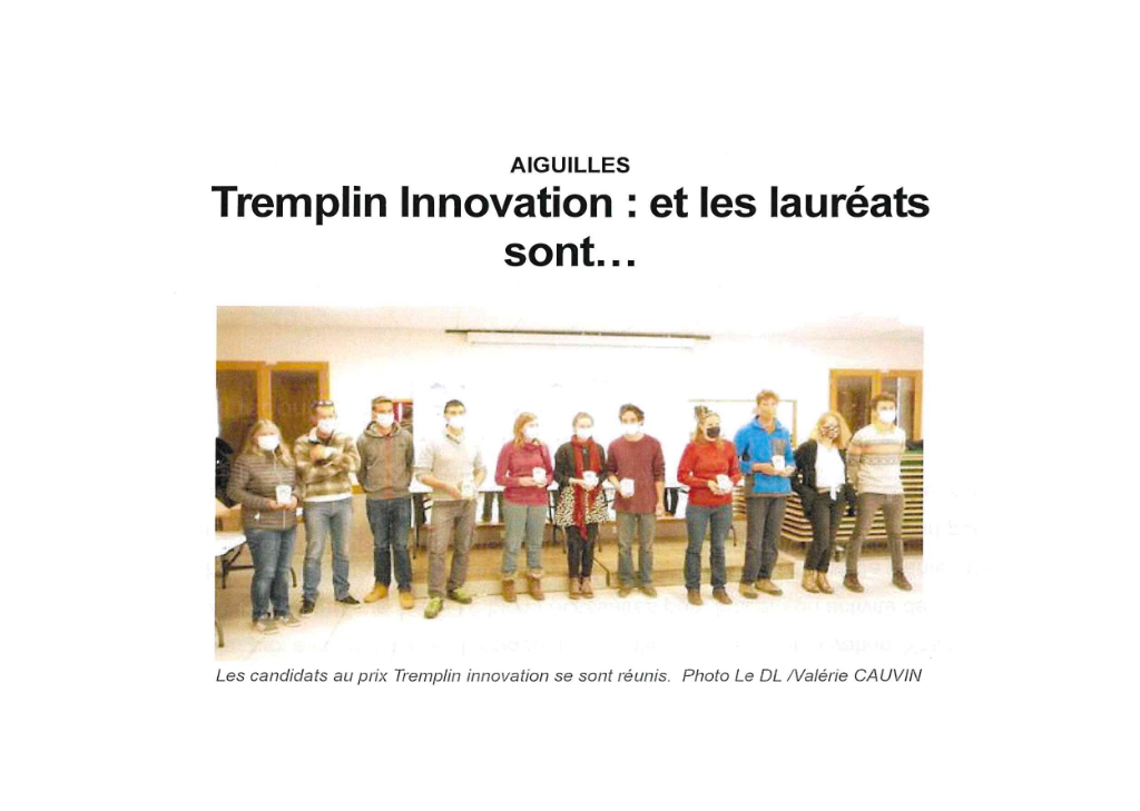 Lauréats du Concours Tremplin 2021
