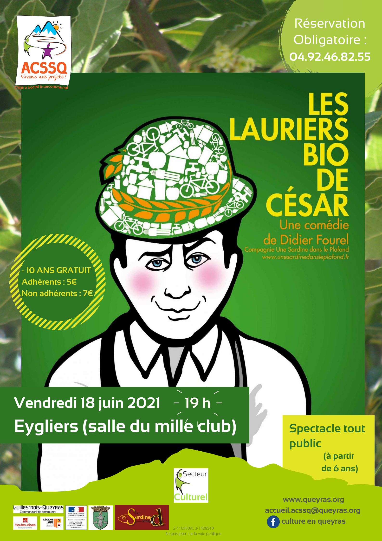 « Les lauriers bio de César » – Théâtre – Comédie