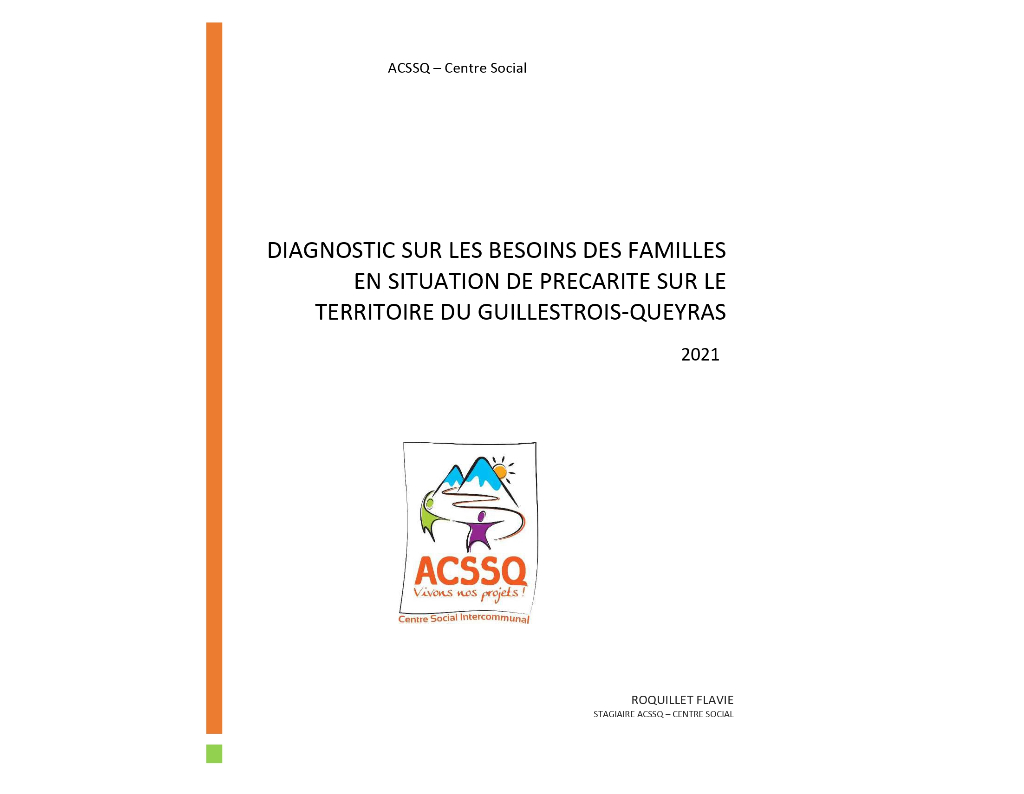 Diagnostic et plan d’actions sur les besoins des familles en situation de précarité sur le territoire du Guillestrois-Queyras 2021