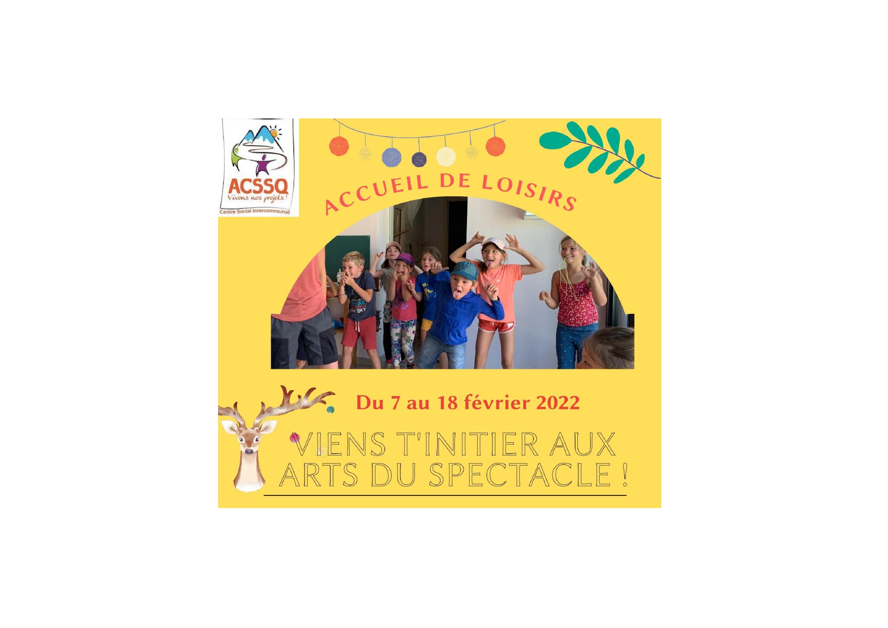 Centre de loisirs vacances de février 2022