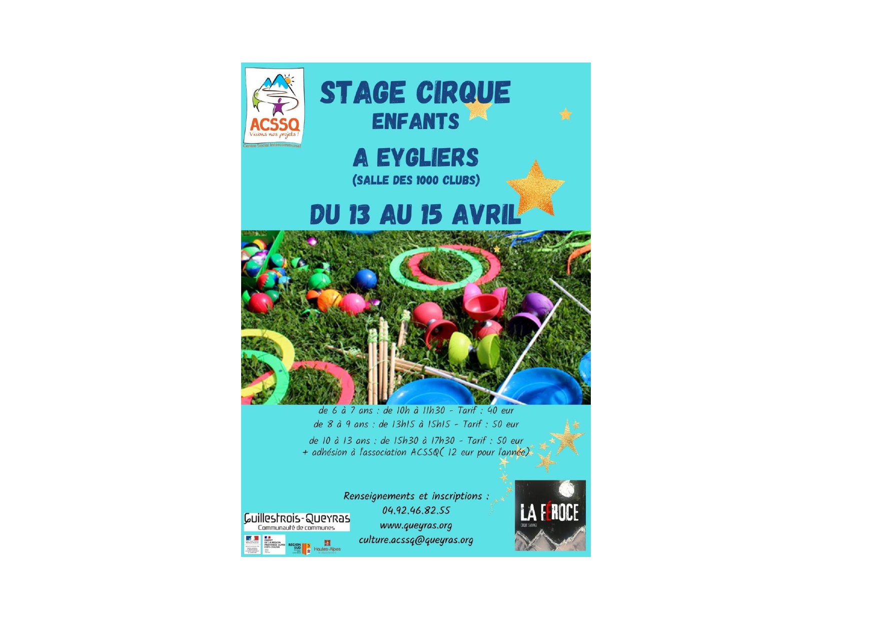 Stage de Cirque à Eygliers