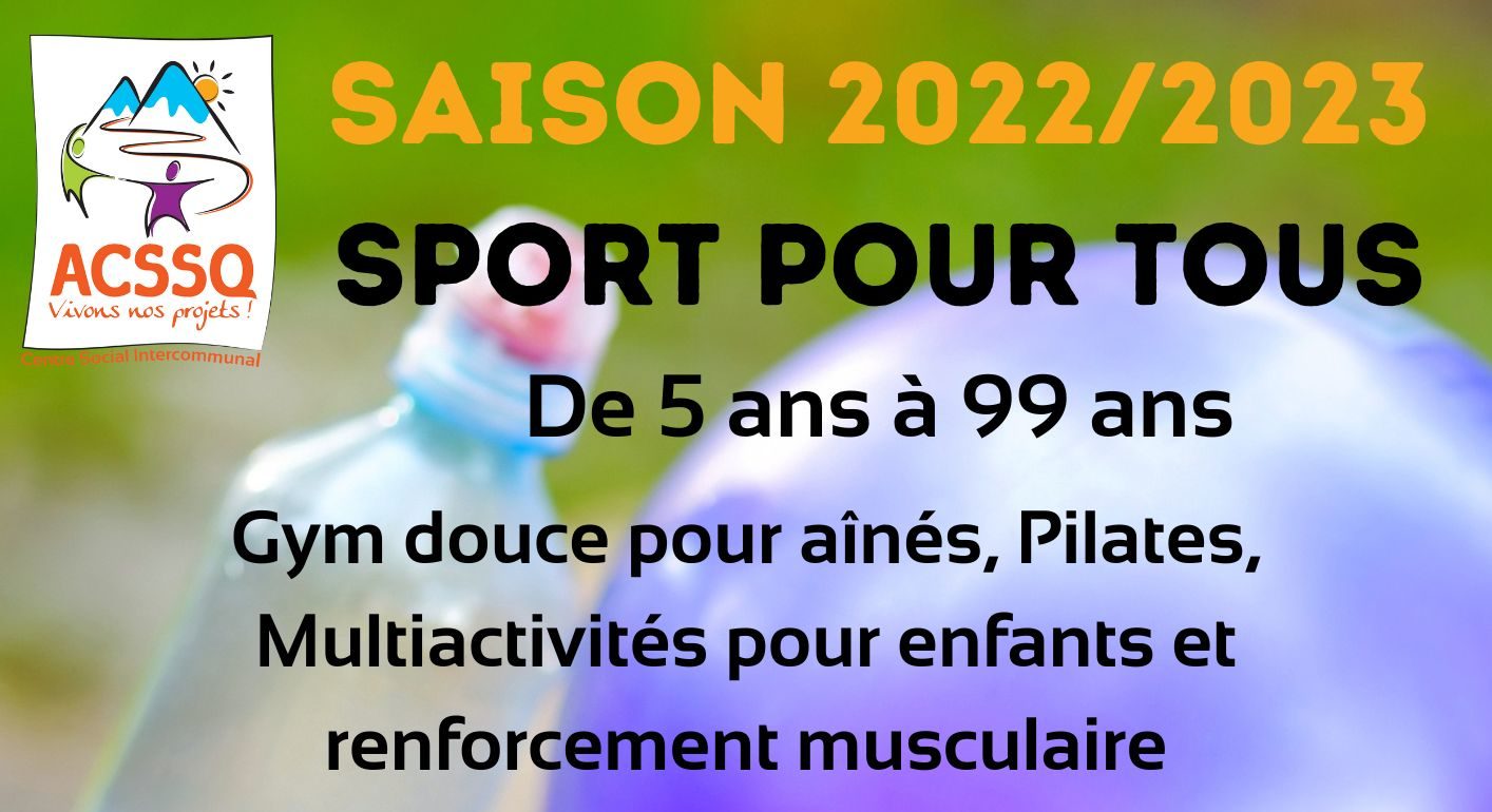 Sport pour tous et activités aquatiques 2022 2023
