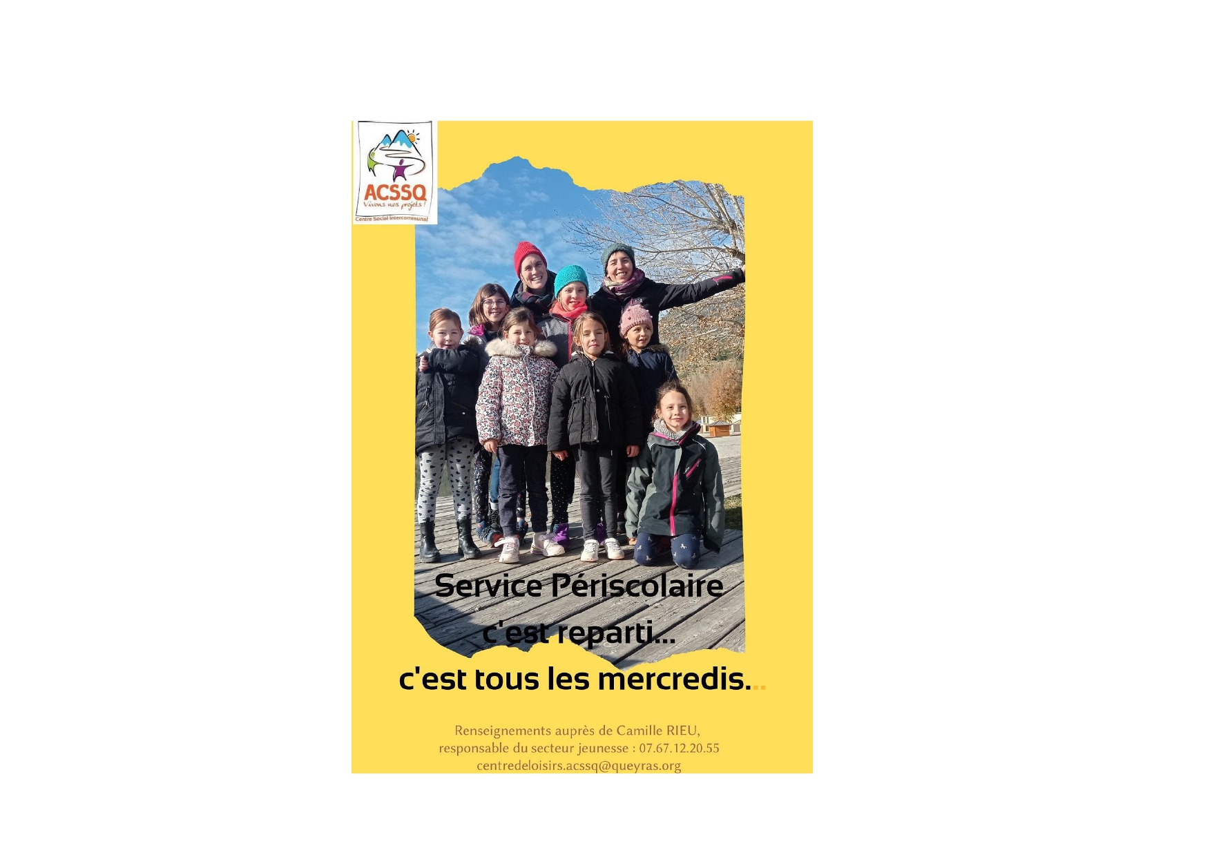 Le périscolaire du mercredi c’est reparti les kikis…