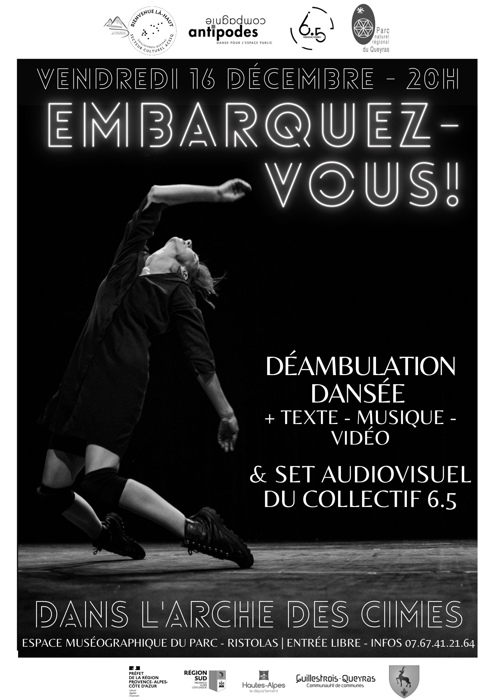 Déambulation dansée, djing et vjing dans l’Arche des Cimes