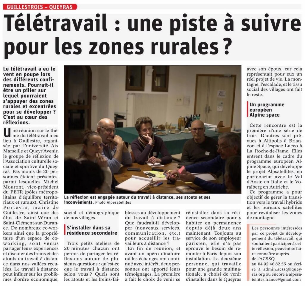 AlpSatellites Article Dauphiné Libéré 09 Mars 2023