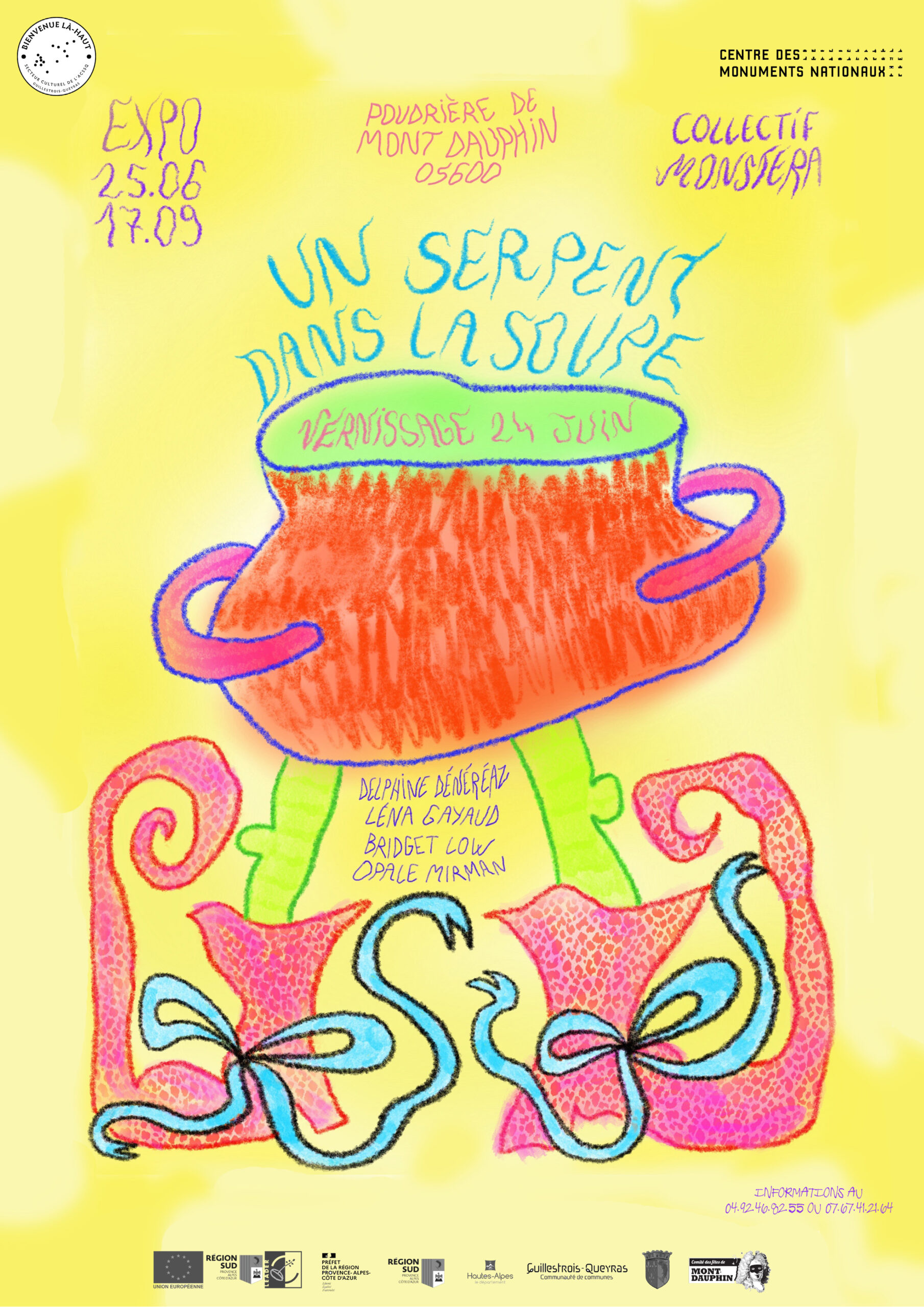Inauguration d’Un serpent dans la soupe – Collectif Monstera