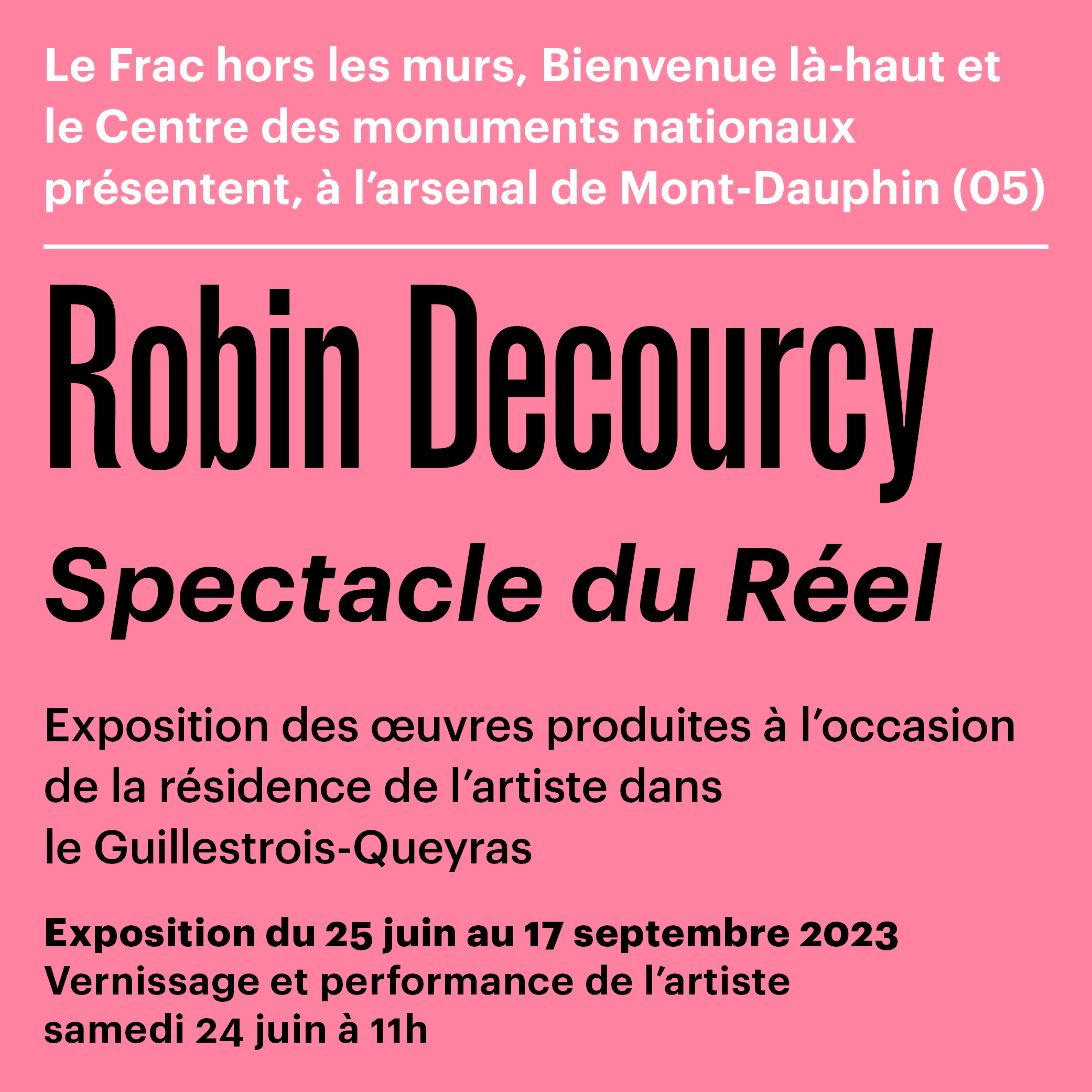 Inauguration du Spectacle du Réel – Robin Decourcy