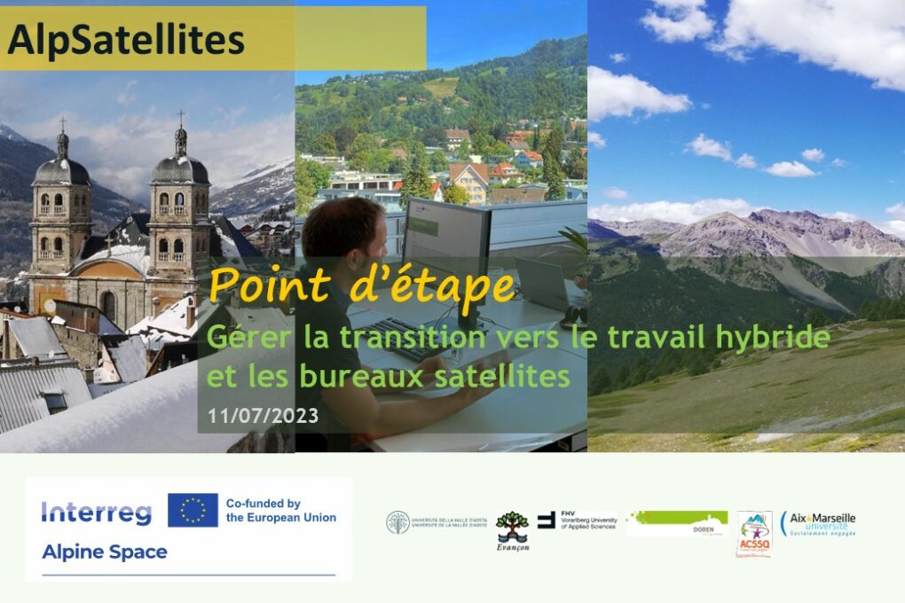 AlpSatellites - Point étape - synthèse phase 1