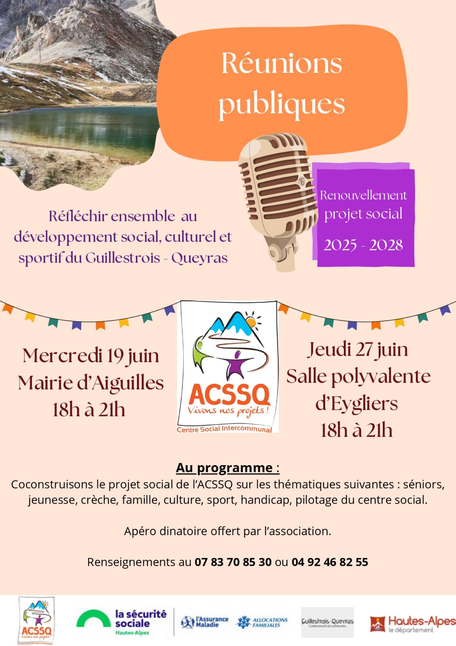Réunion publique Projet social 2025 2028 (Eygliers)