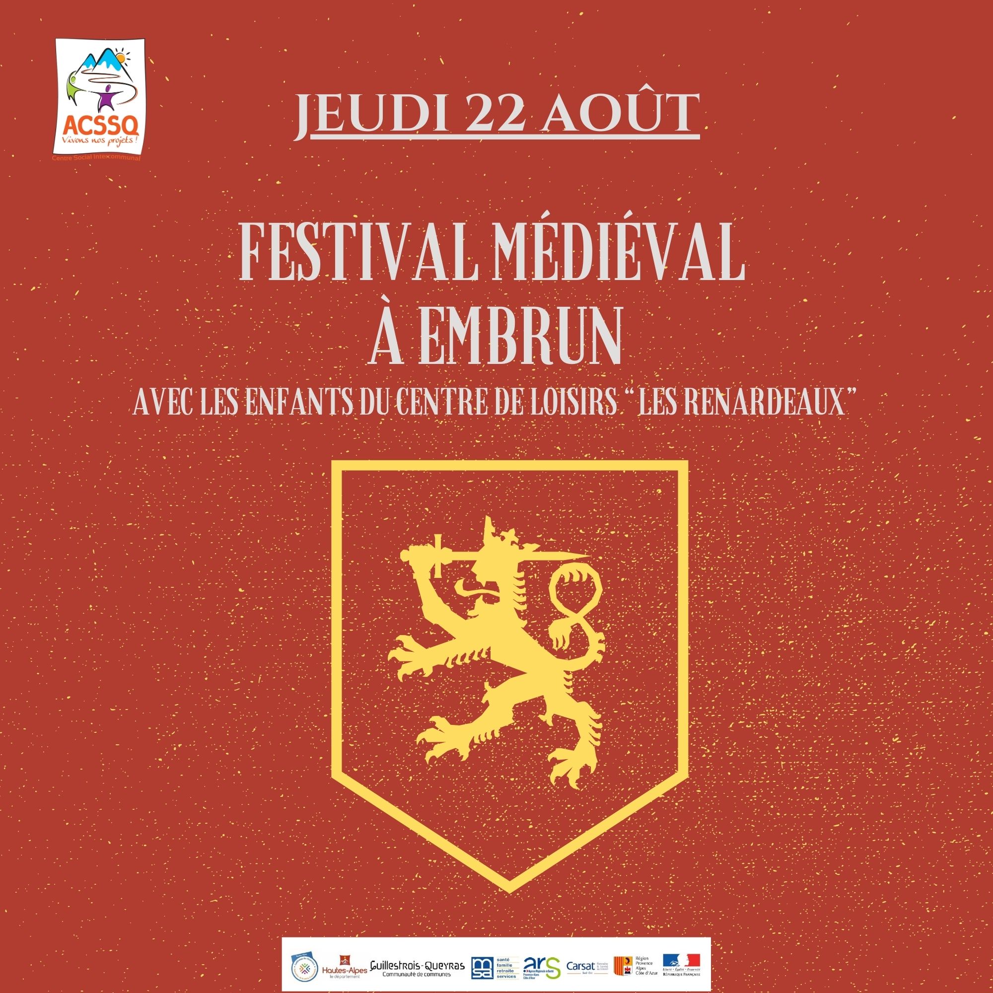 SORTIE INTERGENERATIONNELLE : SORTIE AU FESTIVAL MEDIEVAL