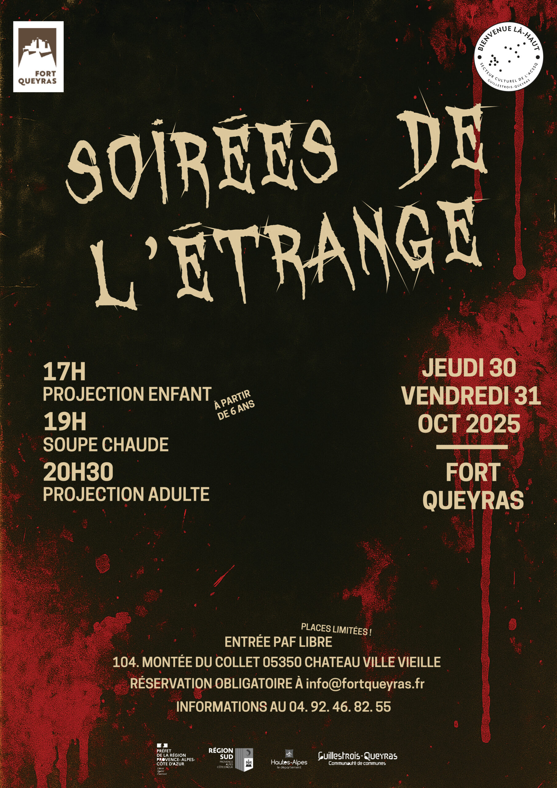 30 et 31 octobre 25 | Soirées de l’étrange au château