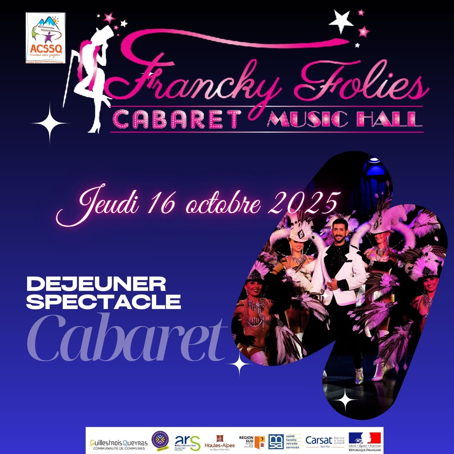 DEJEUNER SPECTACLE AU CABARET DE VENELLES