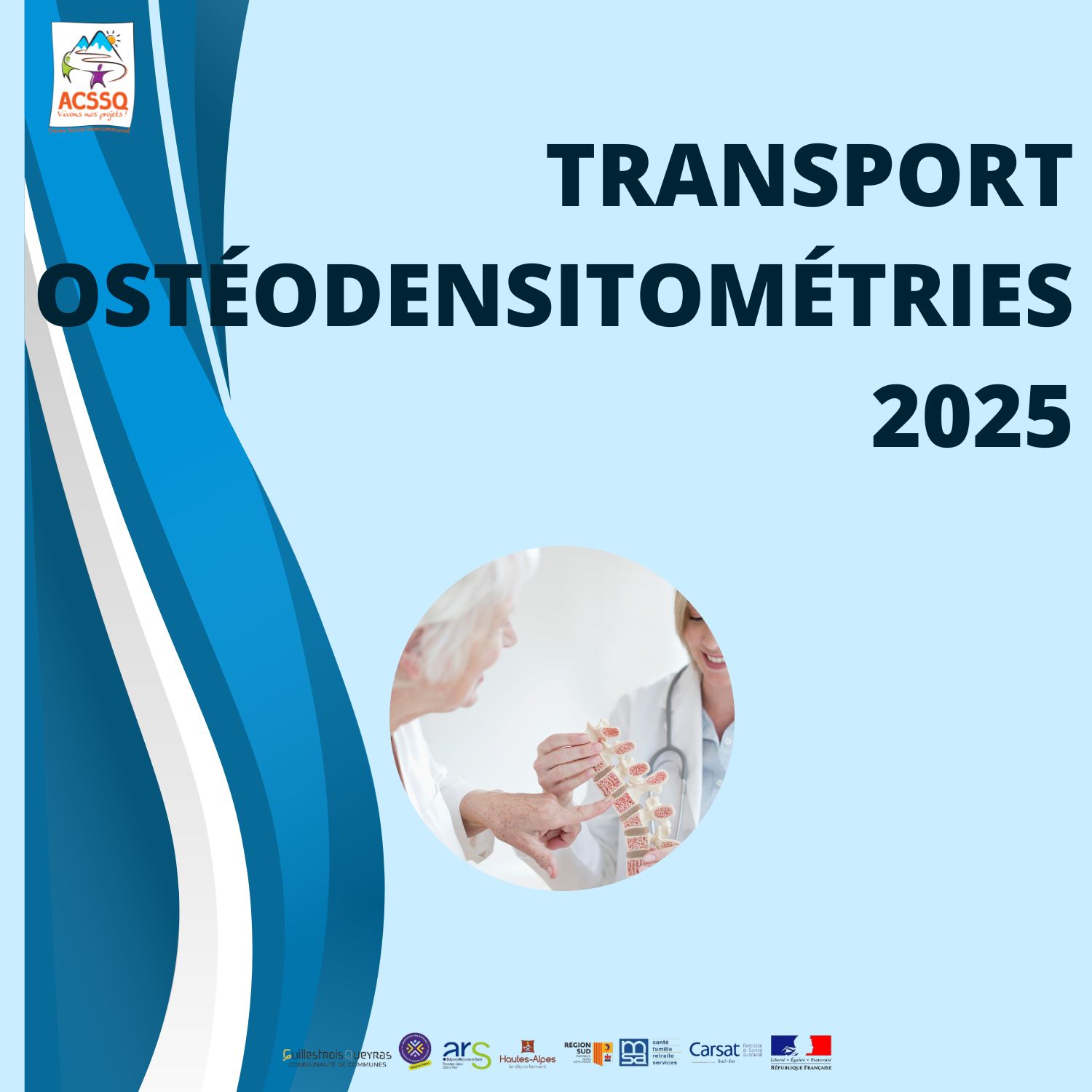 TRANSPORT POUR LES OSTEODENSITOMETRIES