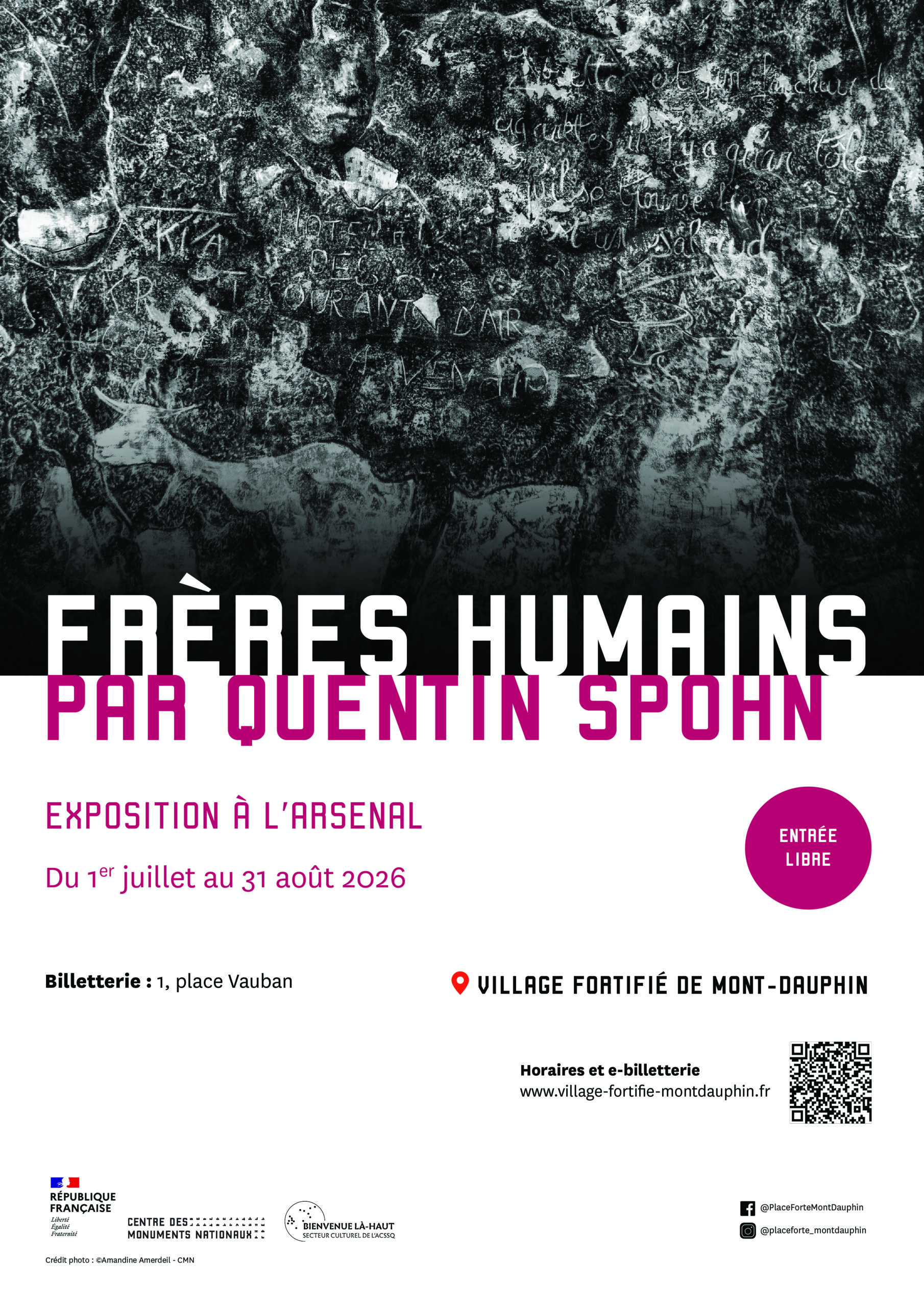 Exposition « Frères humains » de Quentin Spohn à Mont-Dauphin