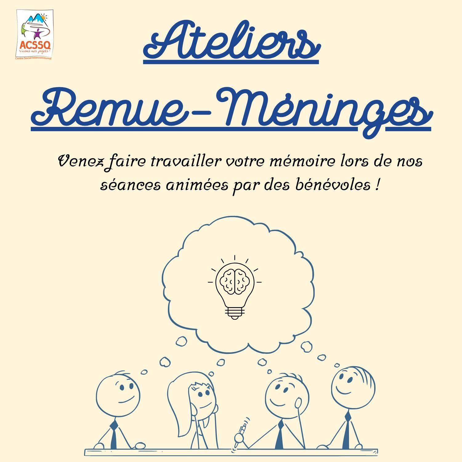 ATELIERS « REMUE-MENINGES »