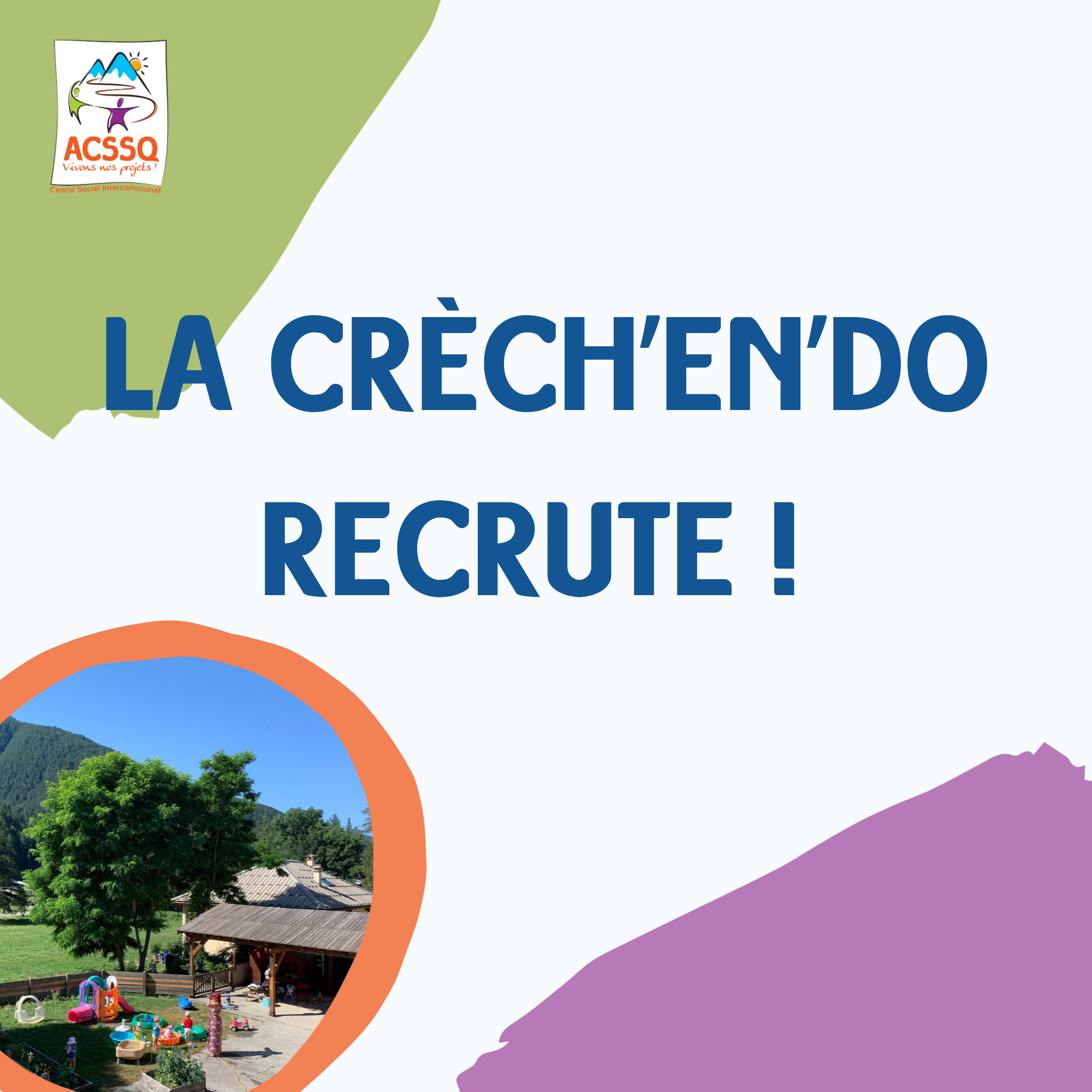 LA CRÈCH&rsquo;EN&rsquo;DO RECRUTE !